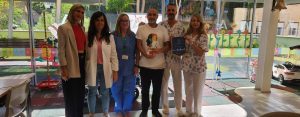 Acto de entrega de la 3° máquina detectora de venas en el hospital de Jaén.