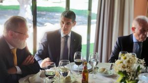 Conferencia de Carlos Rus presidente de ASPE sobre la situación de la sanidad en España en el club Rotary Sevilla International