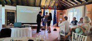 The Rotary Club Sevilla International hosts the presentation of the book The Franco Forger and forms a twinning relationship with the Rotary Club of Karlsruhe from Germany