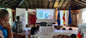 The Rotary Club Sevilla International hosts the presentation of the book The Franco Forger and forms a twinning relationship with the Rotary Club of Karlsruhe from Germany