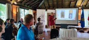 The Rotary Club Sevilla International hosts the presentation of the book The Franco Forger and forms a twinning relationship with the Rotary Club of Karlsruhe from Germany