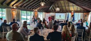 The Rotary Club Sevilla International hosts the presentation of the book The Franco Forger and forms a twinning relationship with the Rotary Club of Karlsruhe from Germany