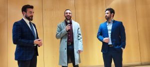 La artista internacional Michelle López y el médico Dr. Vicente Salinas dan ponencias en la reunión de Rotary Club Sevilla International