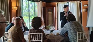 Presentations by Juan José Figueroa, Founder of the Charity Organization Llamarada de Fuego, Lawyer Manuel Marín, and Visit from the Governor’s Delegate Carmen Ortega at Rotary Club Sevilla International