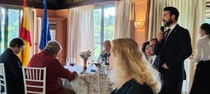Presentations by Juan José Figueroa, Founder of the Charity Organization Llamarada de Fuego, Lawyer Manuel Marín, and Visit from the Governor’s Delegate Carmen Ortega at Rotary Club Sevilla International