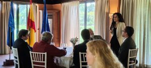 Presentations by Juan José Figueroa, Founder of the Charity Organization Llamarada de Fuego, Lawyer Manuel Marín, and Visit from the Governor’s Delegate Carmen Ortega at Rotary Club Sevilla International