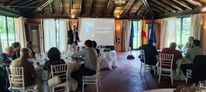 Presentations by Juan José Figueroa, Founder of the Charity Organization Llamarada de Fuego, Lawyer Manuel Marín, and Visit from the Governor’s Delegate Carmen Ortega at Rotary Club Sevilla International