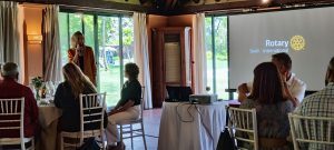 Antonio Guerrero Presents His Foundation at the Rotary Club Sevilla International