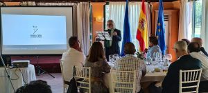 Antonio Guerrero Presents His Foundation at the Rotary Club Sevilla International
