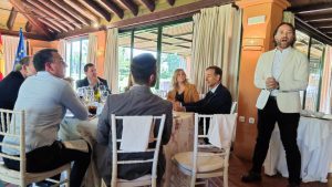 Visit of Victor Javier Elena, District Governor of District 2203, to the Rotary Sevilla International Club and presentation by Antonio Castaño on the Luis Séiquer Social Dentistry Foundation