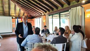 Visit of Victor Javier Elena, District Governor of District 2203, to the Rotary Sevilla International Club and presentation by Antonio Castaño on the Luis Séiquer Social Dentistry Foundation
