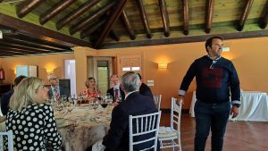 Visit of Victor Javier Elena, District Governor of District 2203, to the Rotary Sevilla International Club and presentation by Antonio Castaño on the Luis Séiquer Social Dentistry Foundation