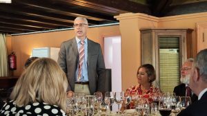 Visit of Victor Javier Elena, District Governor of District 2203, to the Rotary Sevilla International Club and presentation by Antonio Castaño on the Luis Séiquer Social Dentistry Foundation