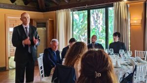 Visit of Victor Javier Elena, District Governor of District 2203, to the Rotary Sevilla International Club and presentation by Antonio Castaño on the Luis Séiquer Social Dentistry Foundation