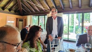 Visit of Victor Javier Elena, District Governor of District 2203, to the Rotary Sevilla International Club and presentation by Antonio Castaño on the Luis Séiquer Social Dentistry Foundation