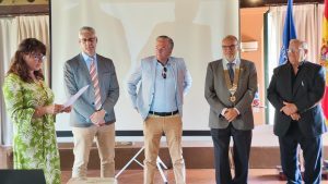 Visit of Victor Javier Elena, District Governor of District 2203, to the Rotary Sevilla International Club and presentation by Antonio Castaño on the Luis Séiquer Social Dentistry Foundation