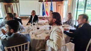 Visit of Victor Javier Elena, District Governor of District 2203, to the Rotary Sevilla International Club and presentation by Antonio Castaño on the Luis Séiquer Social Dentistry Foundation