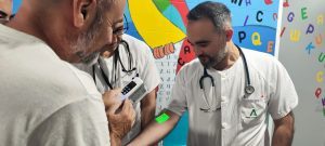 Donation to the Juan Ramón Jiménez Hospital in Huelva of a Vein Detection Device of Rotary Club Sevilla International